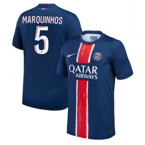 Paris Saint-Germain Marquinhos #5 Domácí Dres 2024-25 Krátký Rukáv